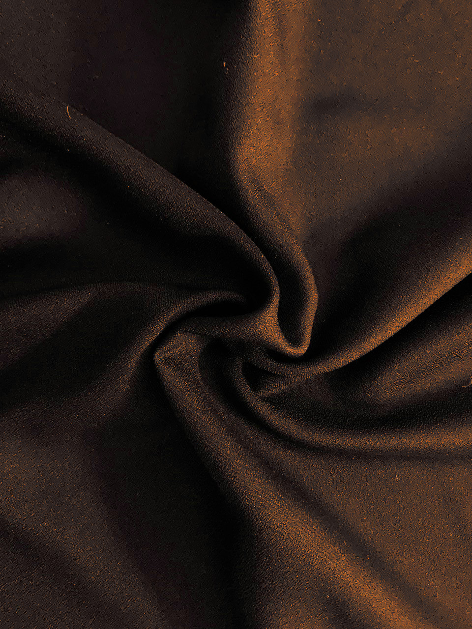 Brown Crepe Fabric- 60" by the yard (100% polyester)